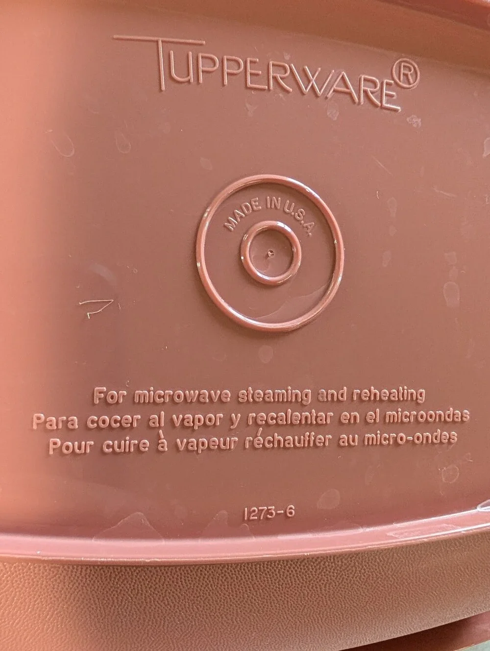 vintage TUPPERWARE micro steamer microwave dish
